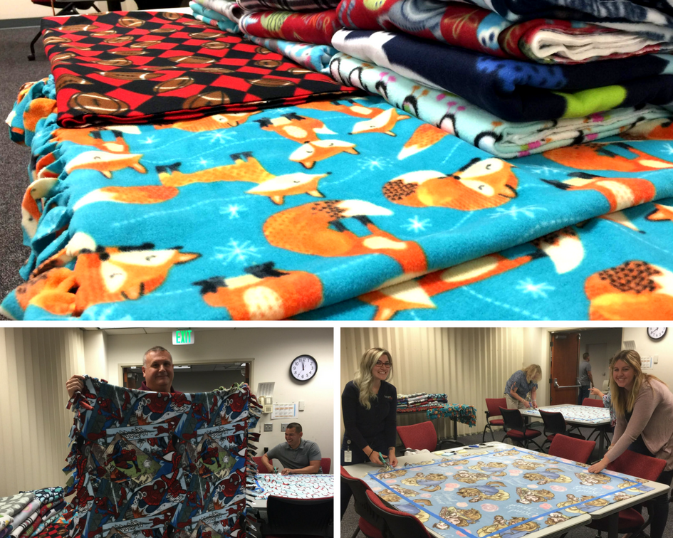 Logix "Blanketeers" & Giving Back to SCV Project Linus